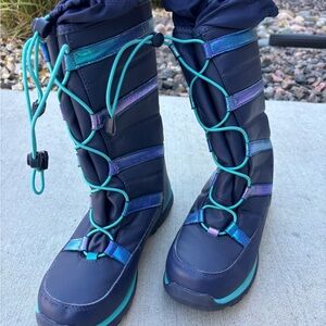 Sorel Kids' Blue and Aqua Snow Boots